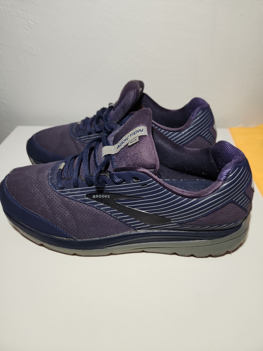 Brooks Addiction Walker Suede Men's Walking Shoes Peacoat/Shade 13 2EE