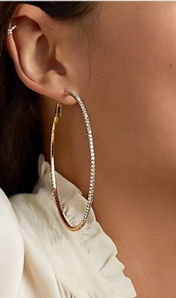 Anthropologie gold hoops outlet
