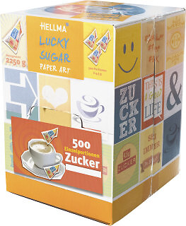 Hellma Lucky-Sugar Paper Art Zucker 500x4,5g