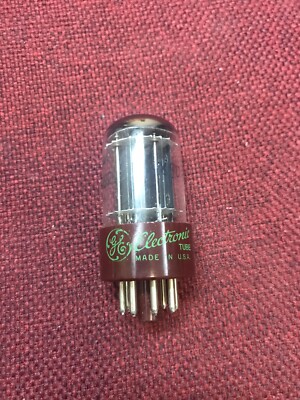 GE 5692/6SN7 Made By RCA red base black plate, triple mica