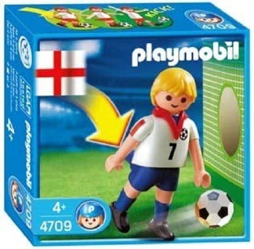 Playmobil Sports England Soccer Player Play Set 4709 NEW NIB