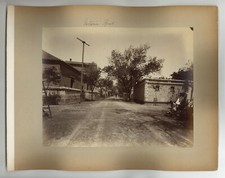 Tiajin China, Victoria Road 1880 Chinese Albumen Cabinet Card Boxer Rebellion 