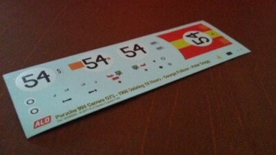 1966 SEBRING #54 PORSCHE 904 GEORGE FOLLMER/PETER GREGG 1:43 DECALS