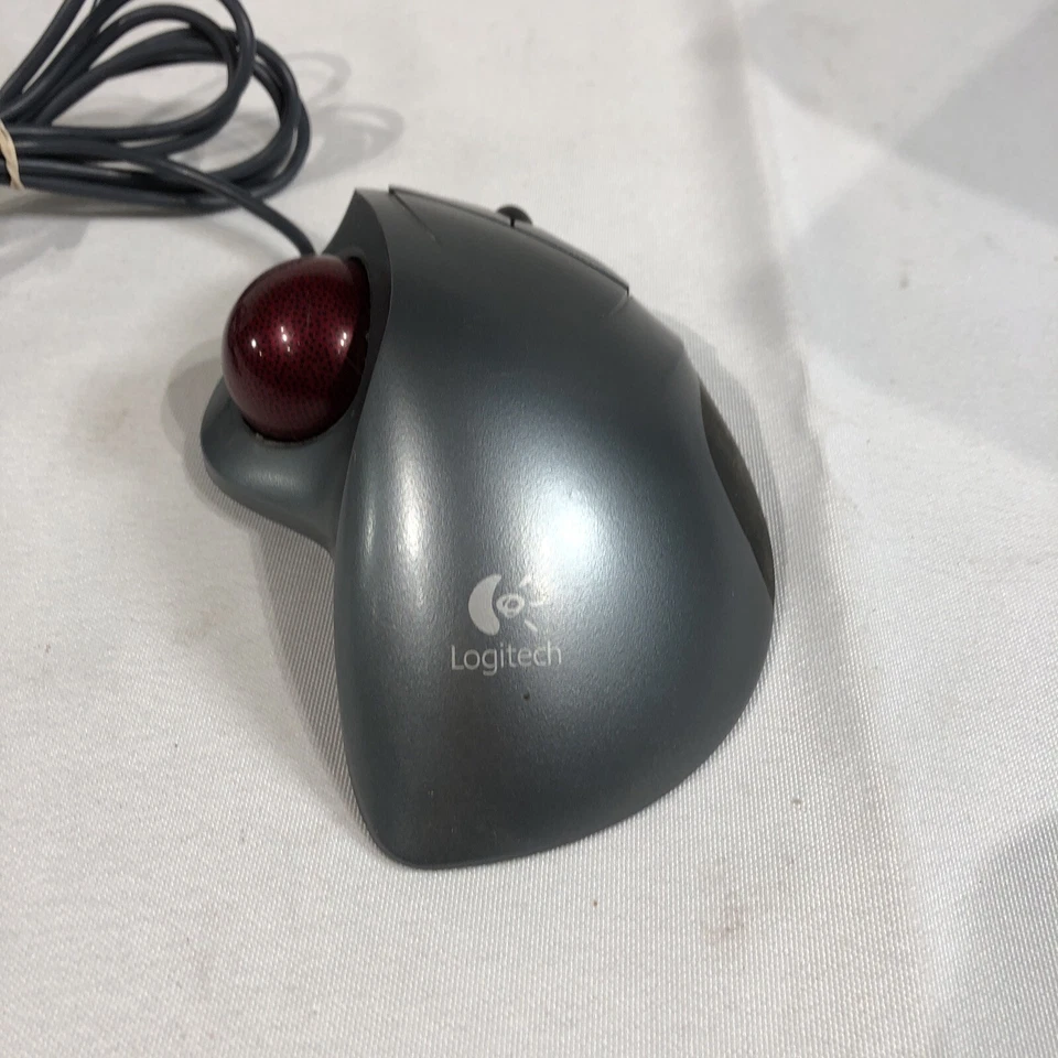 Logitech Trackman T-BB18 Marble Ball USB Trackball Mouse 810-000766 - Image 2 of 4