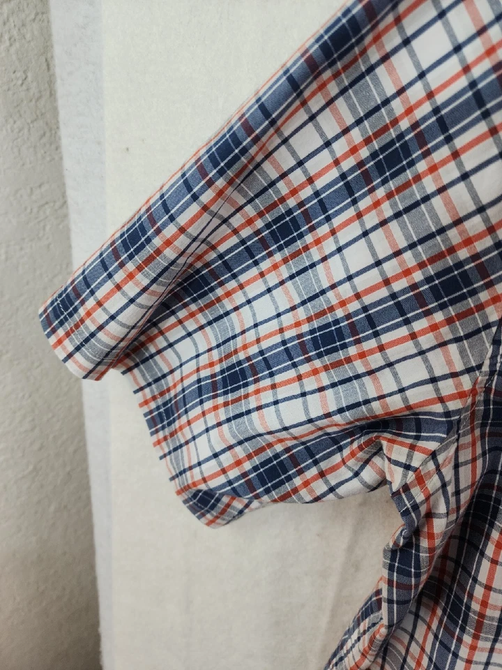 Camisa Dickies Para Hombres Grande Multicolor A Cuadros Calce Relajado Manga Corta Abotonada Foto 3 de 4