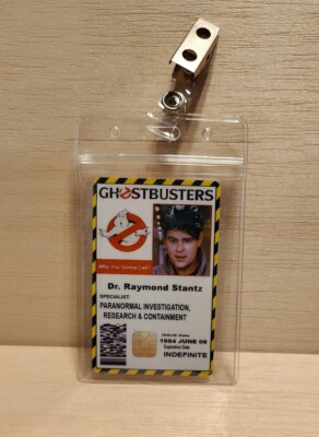 GHOSTBUSTERS Dr. Raymond Stantz ID Card | eBay