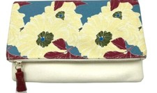 Rachel Pally Floral Reversible Foldover Clutch Multicolor