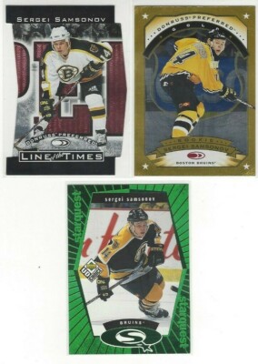 1997-98 Donruss Preferred Line of the Times #4B Sergei Samsonov Boston 387/2500