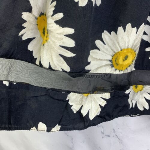 Vintage 60s 70s Motif Sunflower Circle Skirt S Yellow Black Novelty Artsy Whimsy - Picture 4 of 20