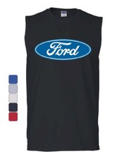 Licensed Ford Logo Muscle Shirt Truck Mustang F150 Muscle Car
