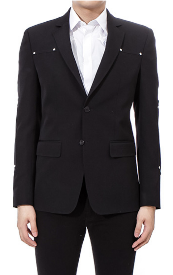 Givenchy Men's Iconic Cult Studded Metal Detail Blazer