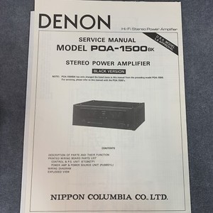 Kit De Réparation Condensateurs Pour Ampli DENON POA-3000 – Tous Les Caps, Neuf