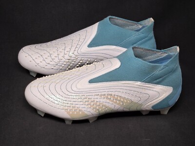 adidas Predator Accuracy+ FG Mens Size 8.5 White Grey Blue NEW FZ6276 NBY