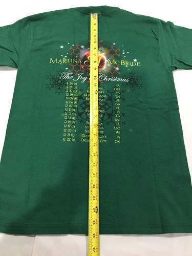 2003~MARTINA McBRIDE~”Joy of Christmas" Concert~Tour Small T-Shirt - Picture 7 of 9