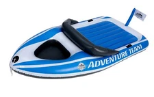 Giant Inflatable Boat Pool Float Raft w/ Cooler Area 400LB Capacity 102" x 50"