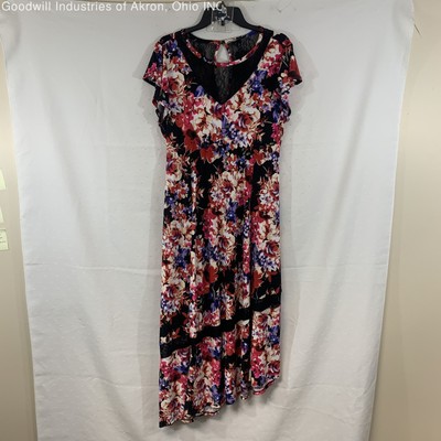NWT Torrid Floral Print Women's Flutter Sleeve Dress, Sz. 1