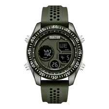 Kenneth Cole Reaction Men's Digital Watch Silicone Strap KRWGP7005404