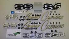 1969 Camaro 350 SS Emblem Kit + Retainers Super Sport Grille 45PCS *GM LICENSED*
