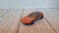 2008 Hot Wheels La Fasta Diecast Car Orange Black 12 Clear Roof