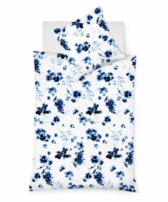 Fleuresse Leinen Baumwolle Bettwäsche Provence 344103 02 blau weiß