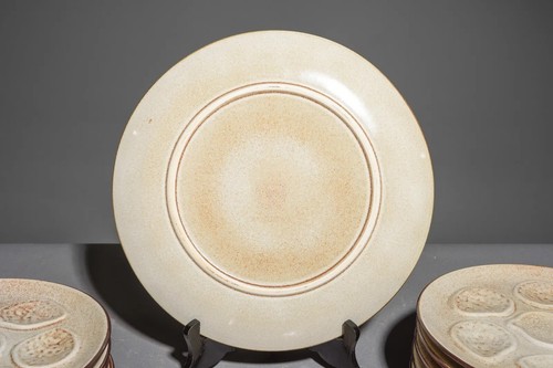13 FRENCH OYSTER PLATE SET - PLATTER & 12 PLATES - Picture 5 of 6