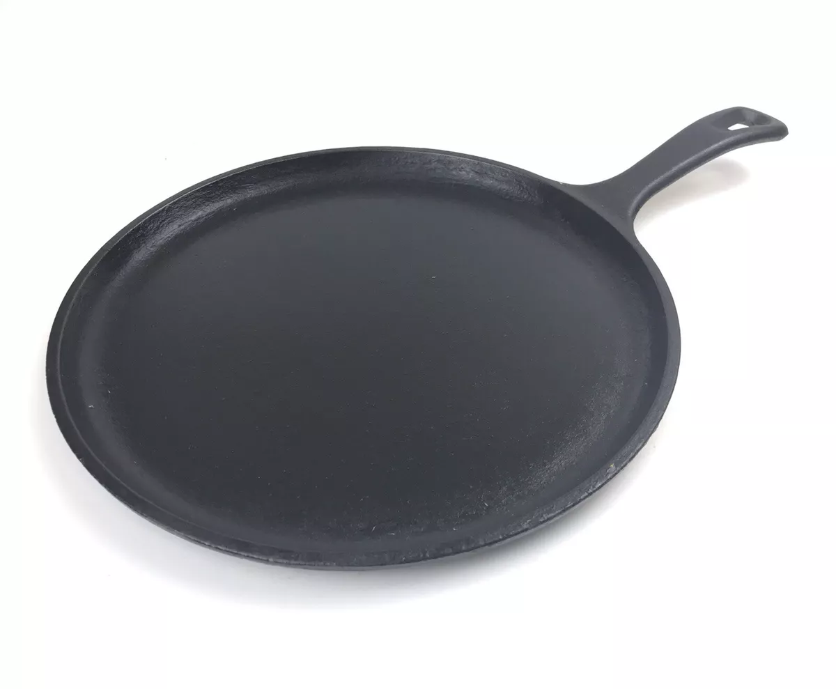 Lodge USA 90G Round Cast Iron Pancake Griddle Flat Grill Pan 10.5 EUC