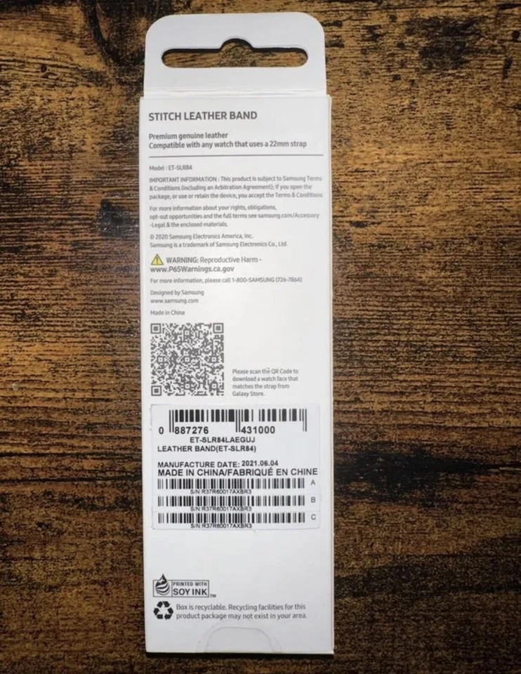 Nuevo Reloj Inteligente Samsung Correa de Cuero Genuino-Marrón | 22mm M/L Foto 2 de 4