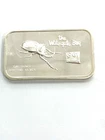 Vintage Silver One Ounce Bar .999 Fine. The Watergate Bug