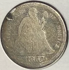 1868-S Seated Liberty Dime Good Details Damaged