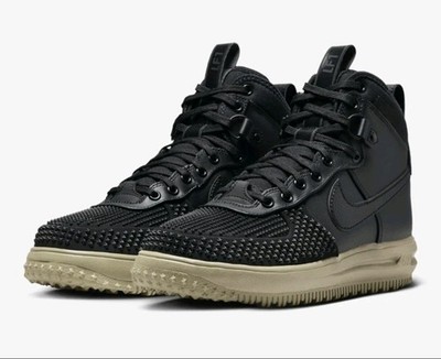 Nike Lunar Force 1 Duckboot (DZ5320 001) High-Top Sneaker Leder Schwarz NEU OVP