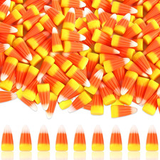 50 Pcs Fake Candy Corn Resin Halloween Table Decorations  Artificial Fall Ornam