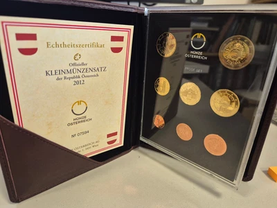 FITZ Österreich Münze Original Kleinmünzensatz 2012 Euro Wien Proof PP µFIM6007 - Bild 1 von 4