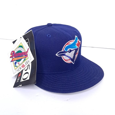 #ad Vintage 90s Toronto Blue Jays Hat New Era Diamond Pro Model 7 1 4 Wool USA $42.97