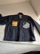 Platinum FUBU Fat Albert Jean Jacket Mens M And Jeans Size 30 Indigo Y2K