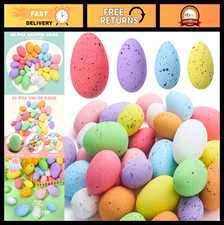 32Pcs Pastel Speckled Easter Foam Eggs - Indoor Decor, Party Favors, Bowl Filler