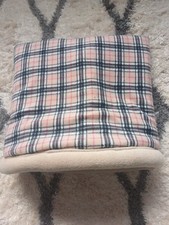 Luxury dog, cat snuggle sack in tartan fleece  width 50cm  x 46cm,  