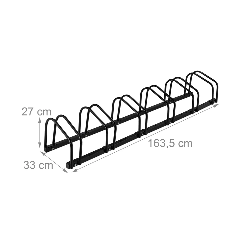 Fahrradständer Fahrradparkplatz E-Bike Ständer 6 Fahrräder pulverbeschichtet - Bild 4 von 4