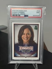 2020 DECISION 2020 Kamala HARRIS Parallel-GREEN /5 PSA 9 Vice President
