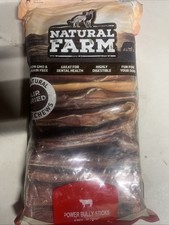 Natural Farm Bully Sticks for Dogs, 6 Inches, 25 Pack All Natural Air Dried