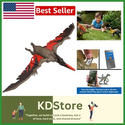Jurassic World Dinosaur Action Figure with Roar Sound Attack & Digital Features