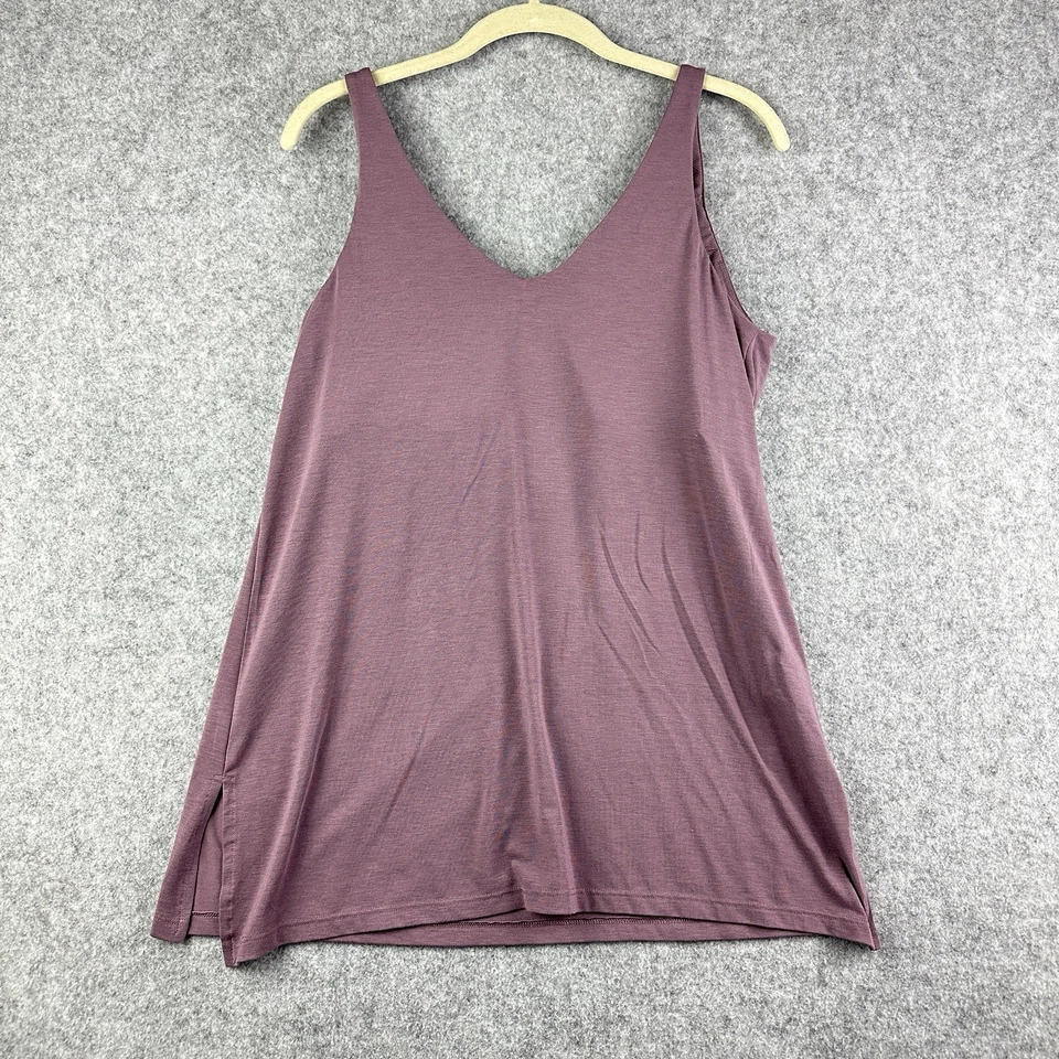 Camiseta sin mangas Athleta Essence Support para mujer L malva almohadillas extraíbles entrenamiento gimnasio suelta Foto 4 de 4