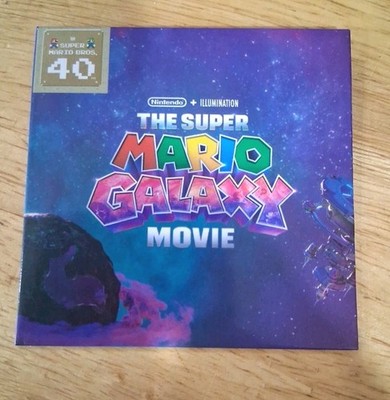 Super Mario Bros. 40th ANNIVERSARY TARGET Mario Galaxy Movie Stickers PACK PROMO