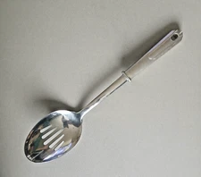 INOX Edelstahl Rostfrei 18/8 Stainless Steel Slotted Cooking Kitchen Spoon 13"