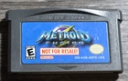 Metroid Fusion Not For Resale W/ Sticker (Nintendo Game Boy Advance, 2002) GBA