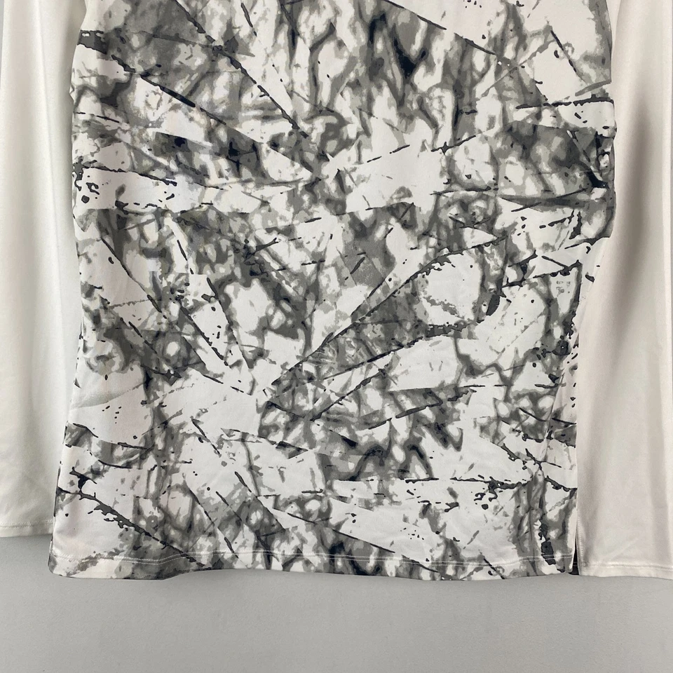 Top de cola manga larga talla pequeña negro blanco gris golf tenis elástico Foto 3 de 4