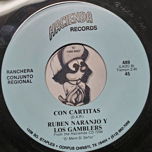 "Tejano Tex Mex" Ruben Naranjo Prenda Del Alma "Rare 45" - Picture 2 of 2