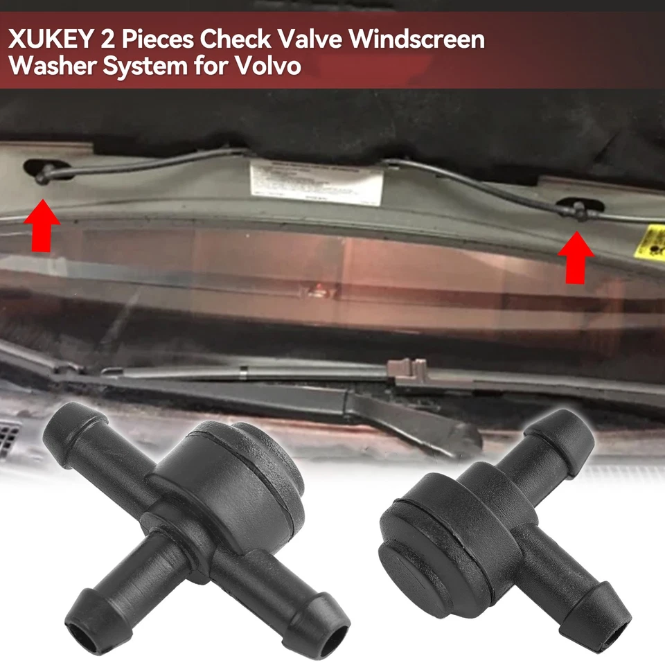 Windshield Washer Check Valve T Shaped for VOLVO C30 C70 S40 S60 9178897 Foto 3 de 4