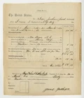 Civil War Pay & Discharge Document – Signed Isaac Jackson – 1864