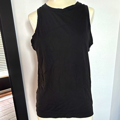 Lululemon Women s Black Sleeveless Crew Neck Stretch Tank Top Size S