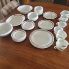 Vintage Corelle / Pyrex Spring Blossom (Crazy Daisy) 87-Piece Dinnerware Set